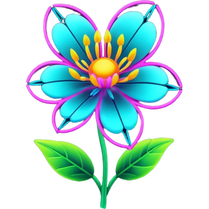 cyber flowers emoji