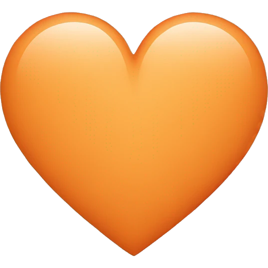 Light orange heart  emoji