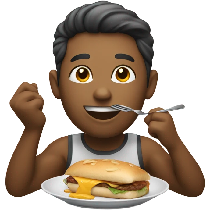 Eating food emoji
