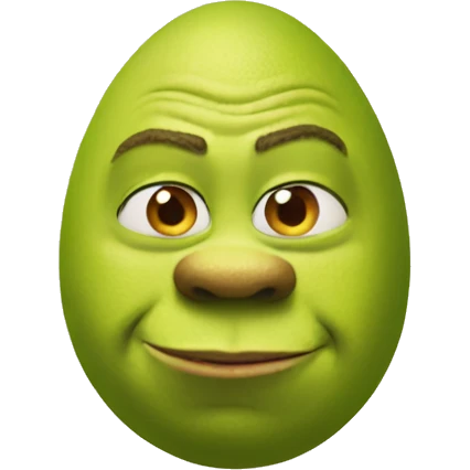 shrek as an egg emoji
