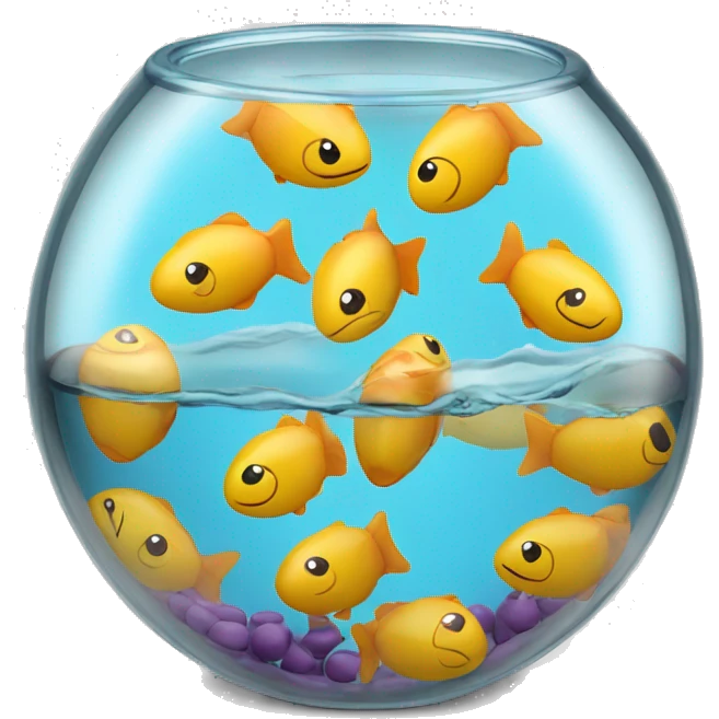 chapsticks in fish bowl  emoji