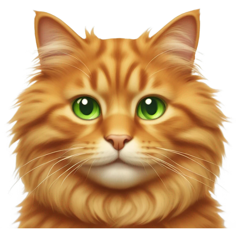 Orange fluffy cat emoji