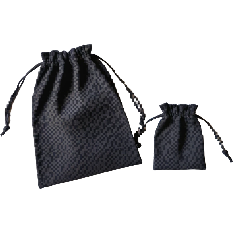 reusable cotton pouch with drawstring closure emoji