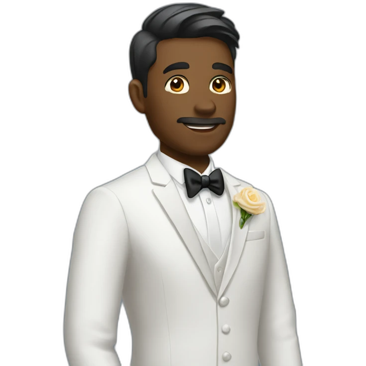 Groom waiting the bride emoji