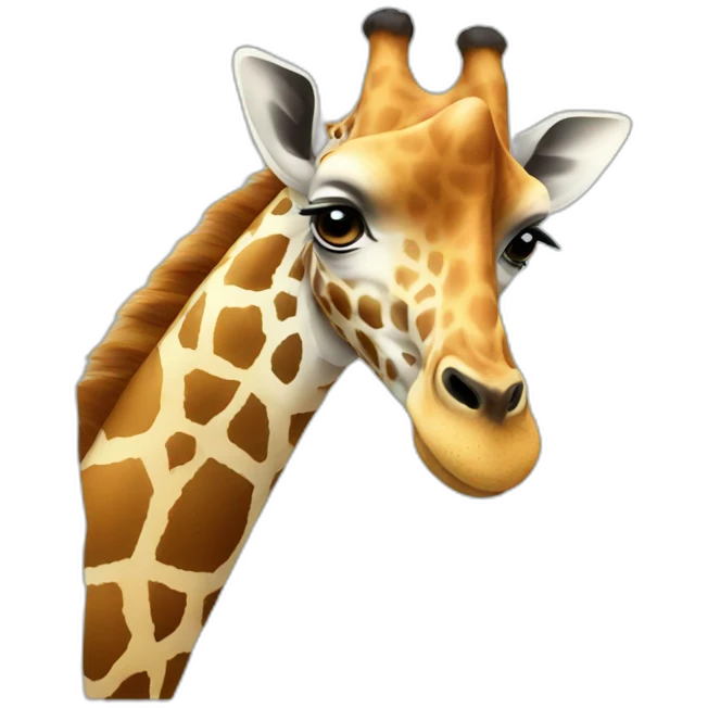giraffe drinking emoji