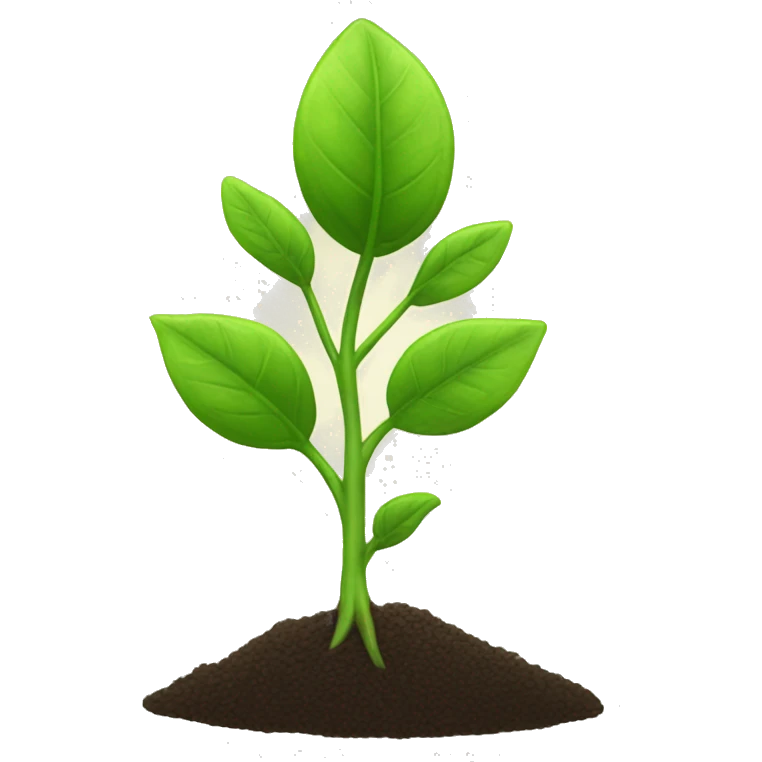 growing plant from seed emoji