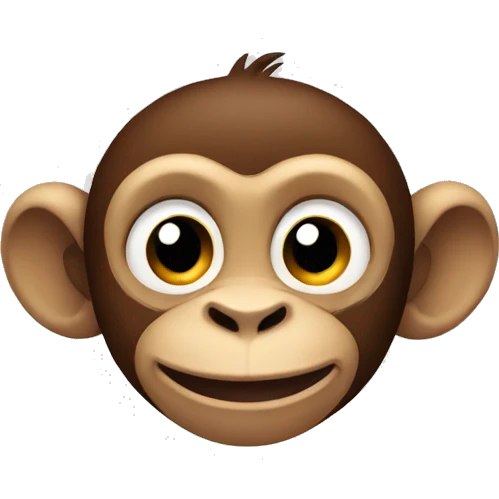 cartoon monkey saying HI emoji