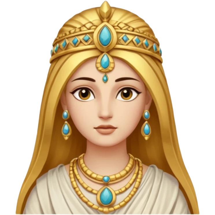 una diosa de la época púnica, de alto rango y de estatura media emoji