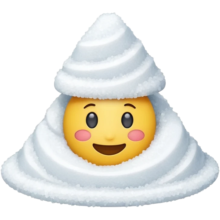 Happy emoji with a pile of salt  emoji