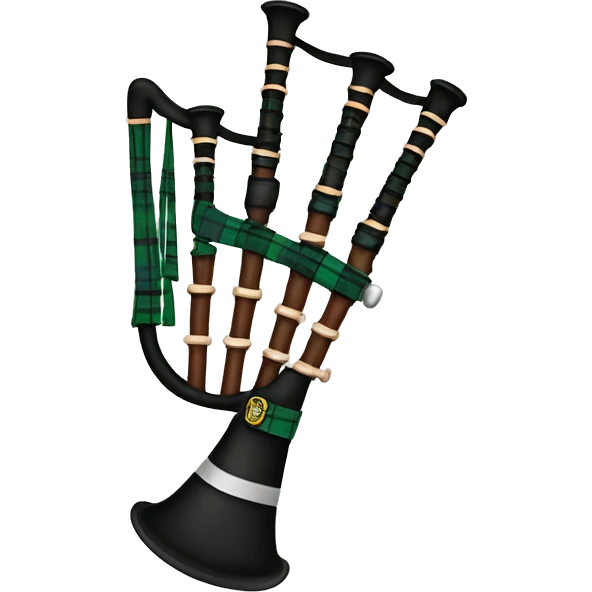 HM Great Highland Bagpipes instrument emoji