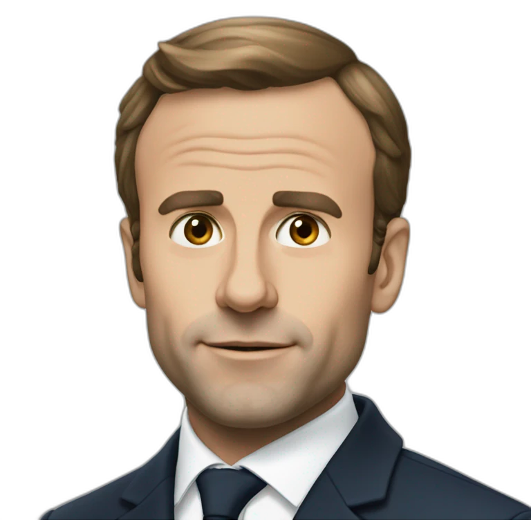 Macron alopécie emoji