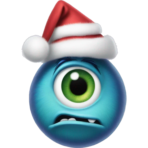 Monsters Inc christmas mood one eye  emoji