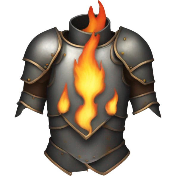 torso armor covered in flames emoji