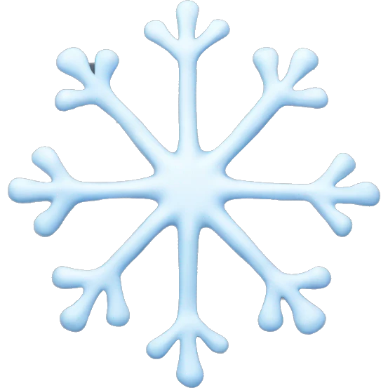 Melting snowflake emoji