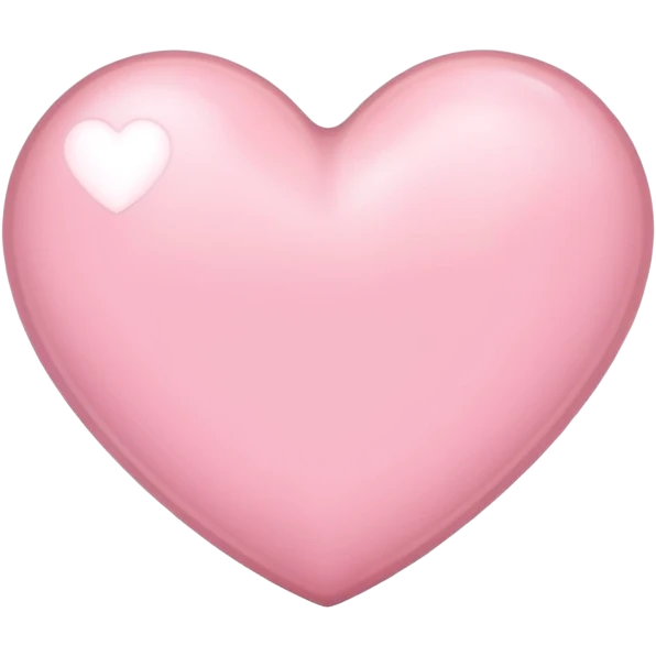 light pink heart  emoji