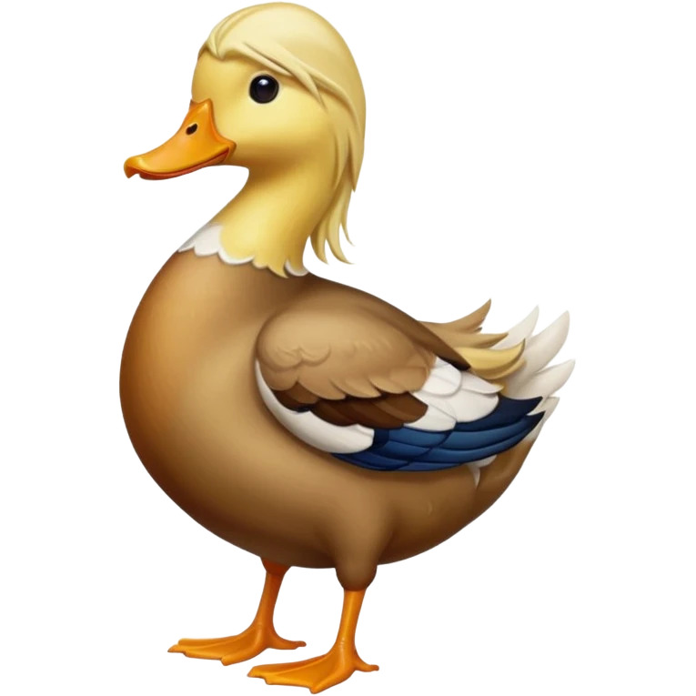 duck with long blonde hair emoji