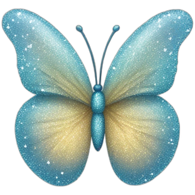 ice glitter butterfly emoji