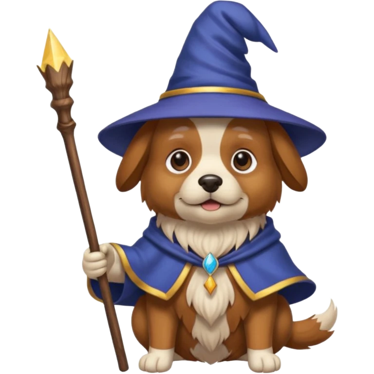 Dog wizard emoji