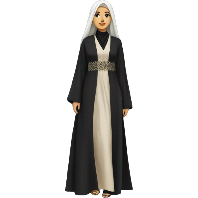 Saudi women dress abaya emoji