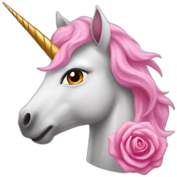 Licorne rose qui fait caca emoji