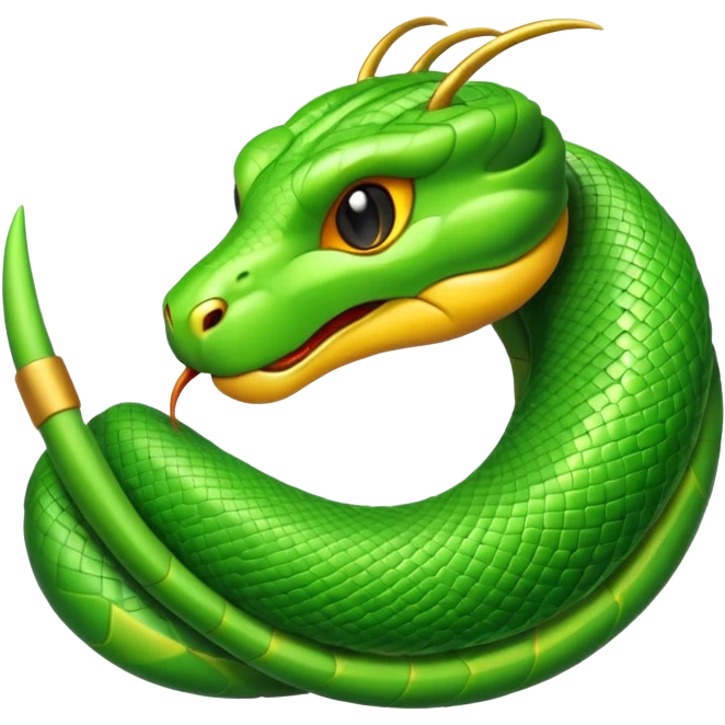 A viper emoji in Apple style. emoji