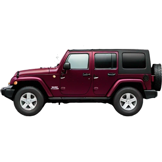 4 door jeep wrangler burgandy emoji