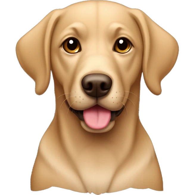 perro cachorro raza labrador retriever color marón emoji
