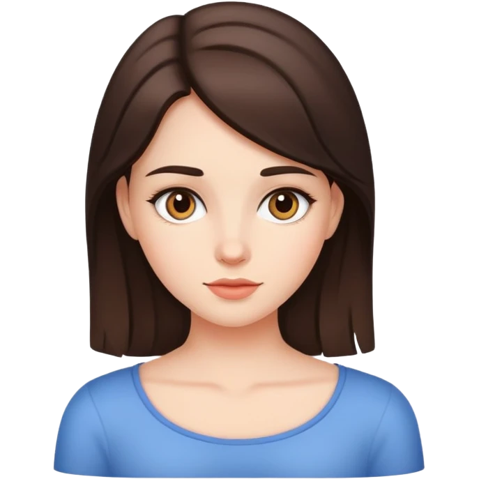 brunette girl emoji