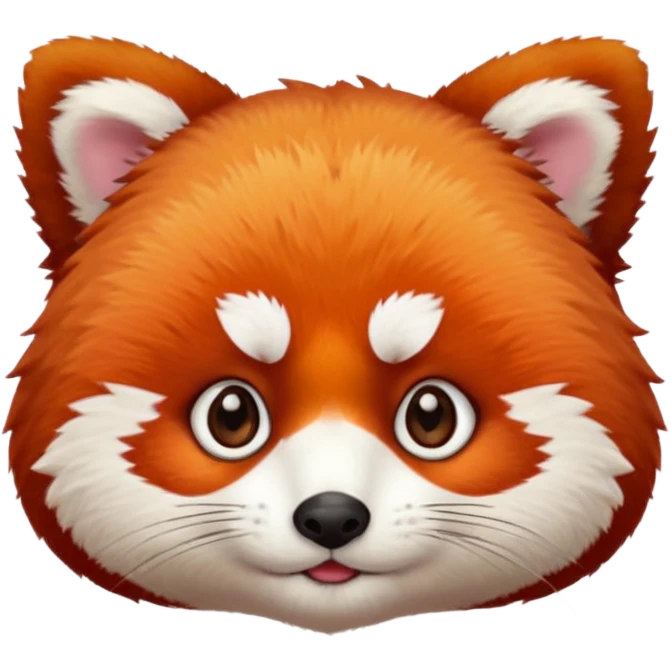 Red panda face emoji