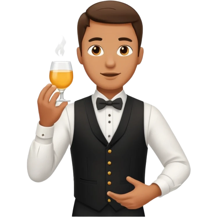 hurrying waiter emoji