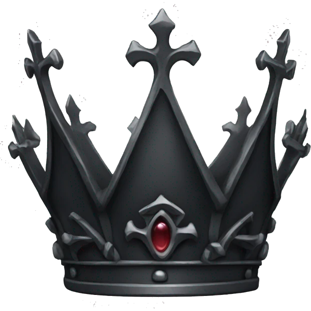 Gothic crown emoji