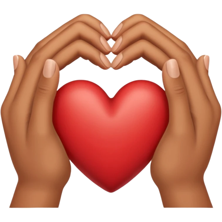 Hand making a heart emoji