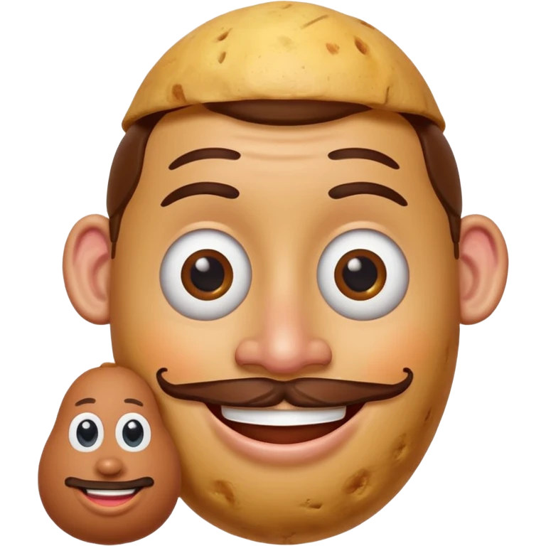 Man with a potato head  emoji