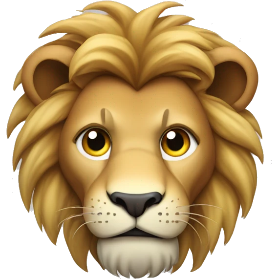 Lion mascotte qui fume emoji