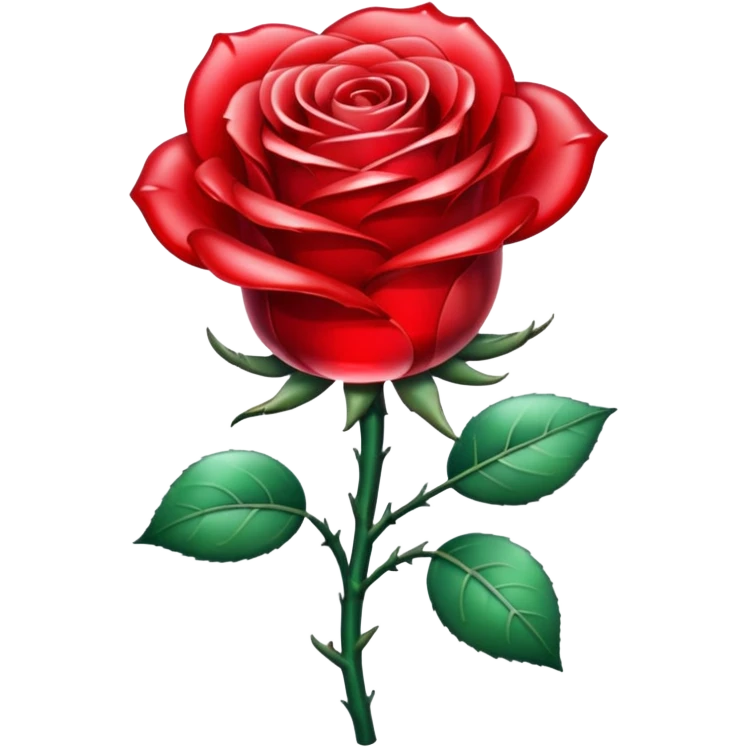 Red chrystal rose emoji