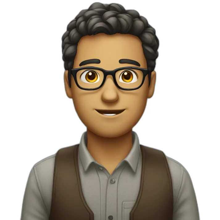 nerd guy with glasses emoji