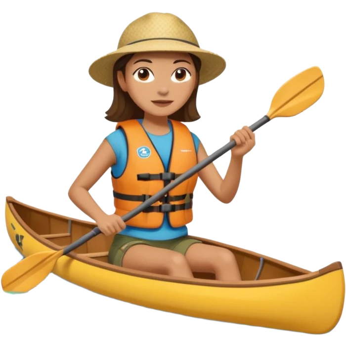 woman canoeist emoji