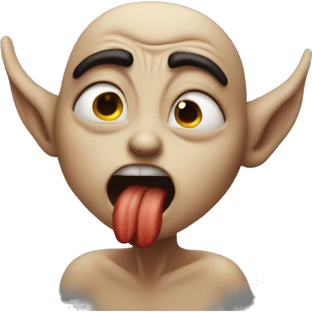 Angry fae blowing a kiss emoji