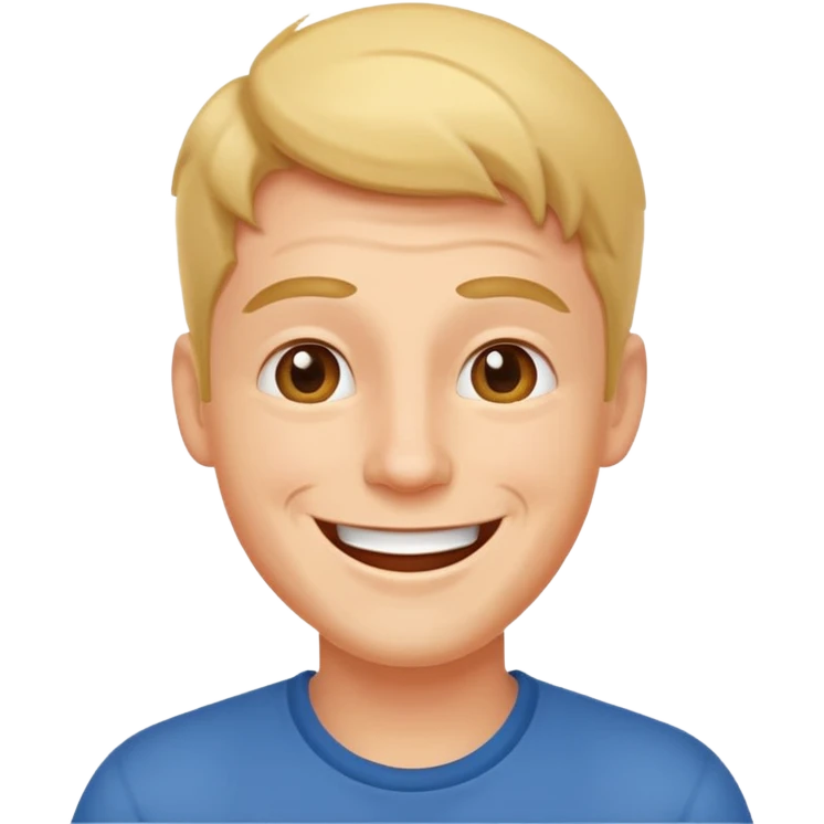 The joyful man emoji