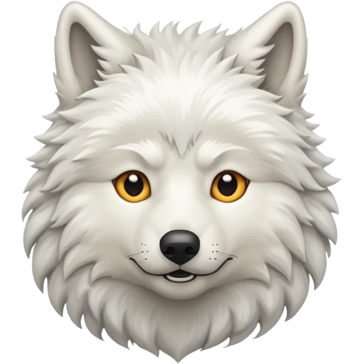 White wolf emoji emoji