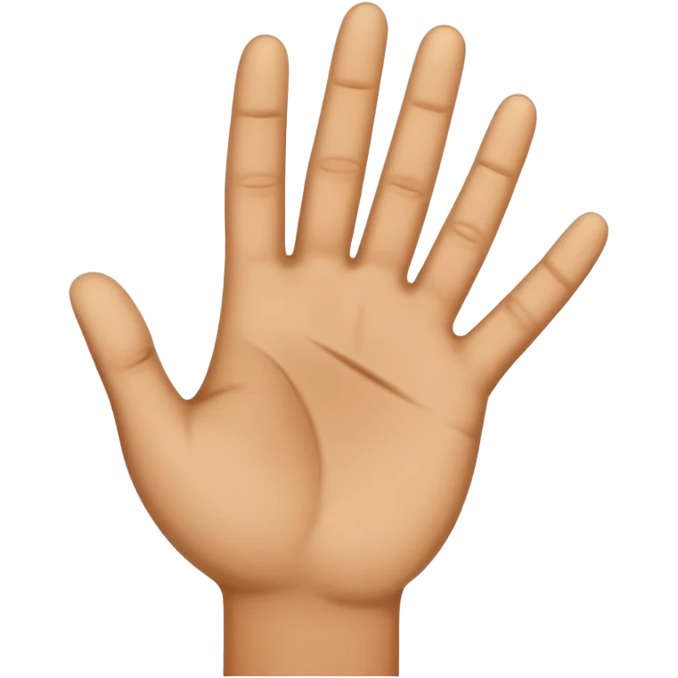 small hand palm emoji