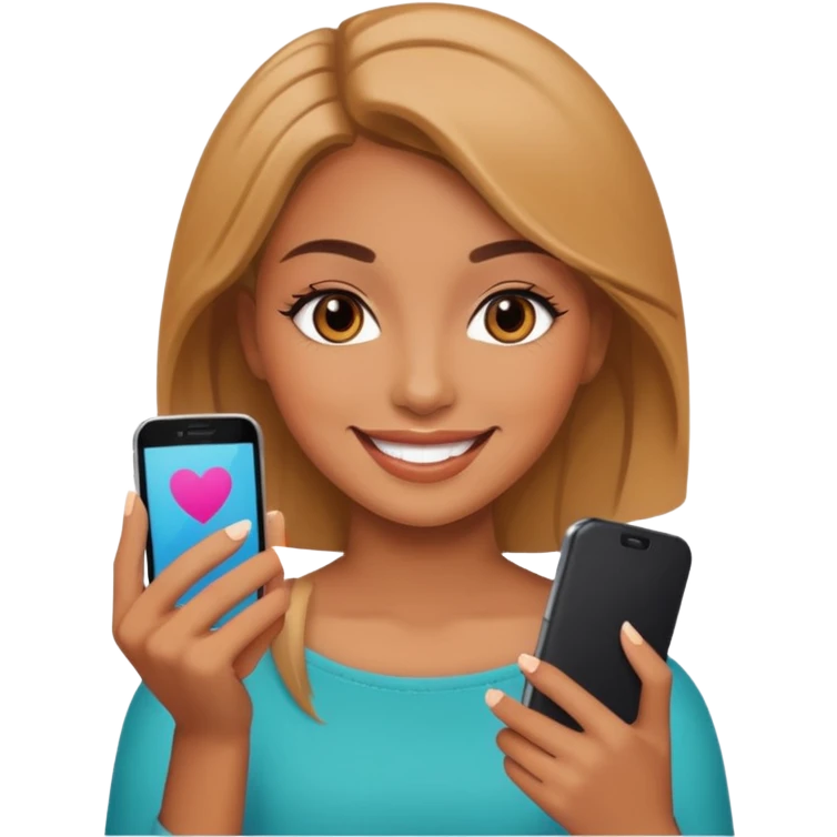 Une tik tokeuse emoji