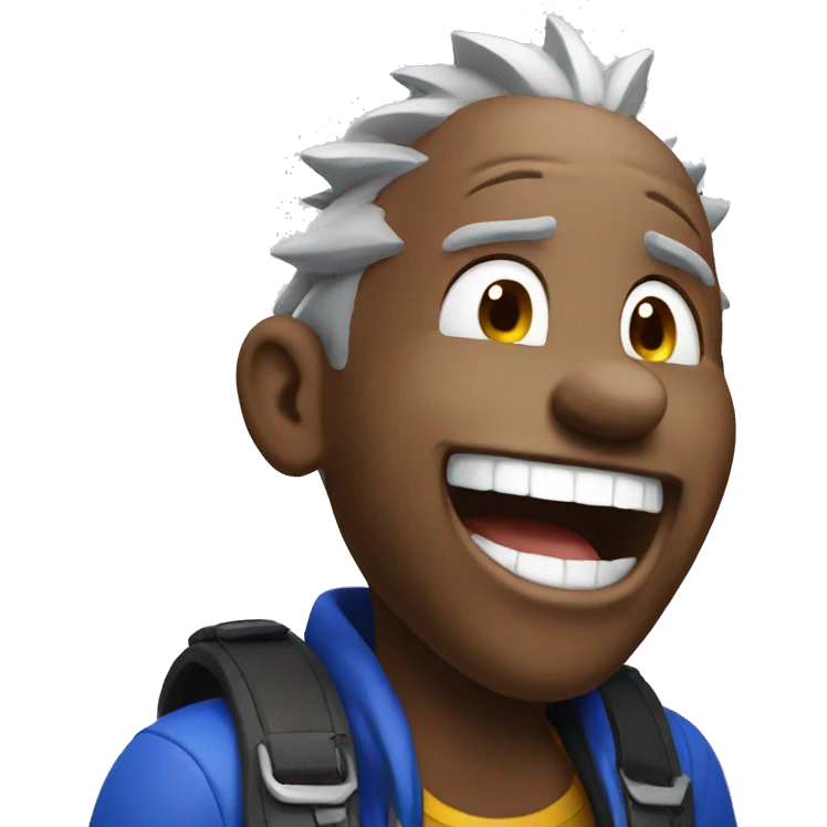 sonic laughing emoji