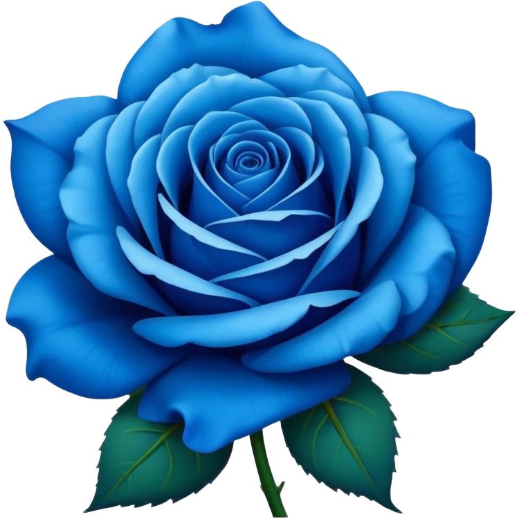 Rosa azul emoji