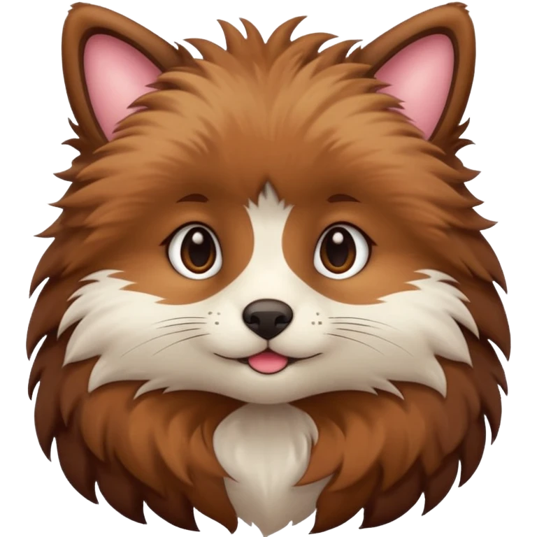 cute animal half body emoji
