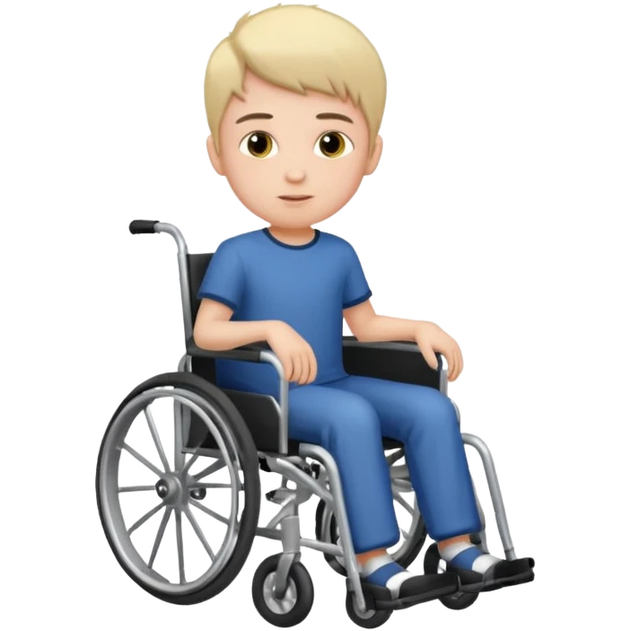 Junge im Rollstuhl emoji