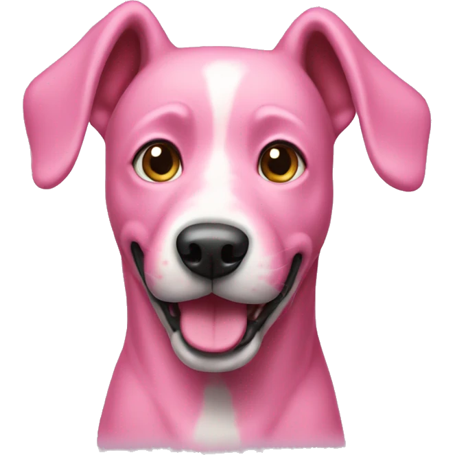pink dog emoji