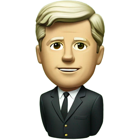 JFK on a green hill emoji