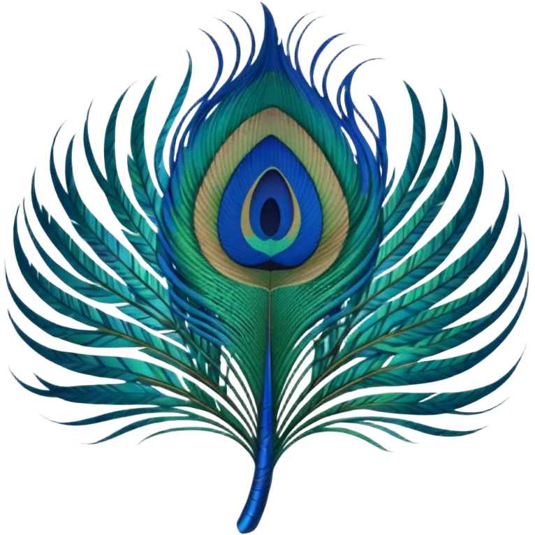 Peacock feather emoji