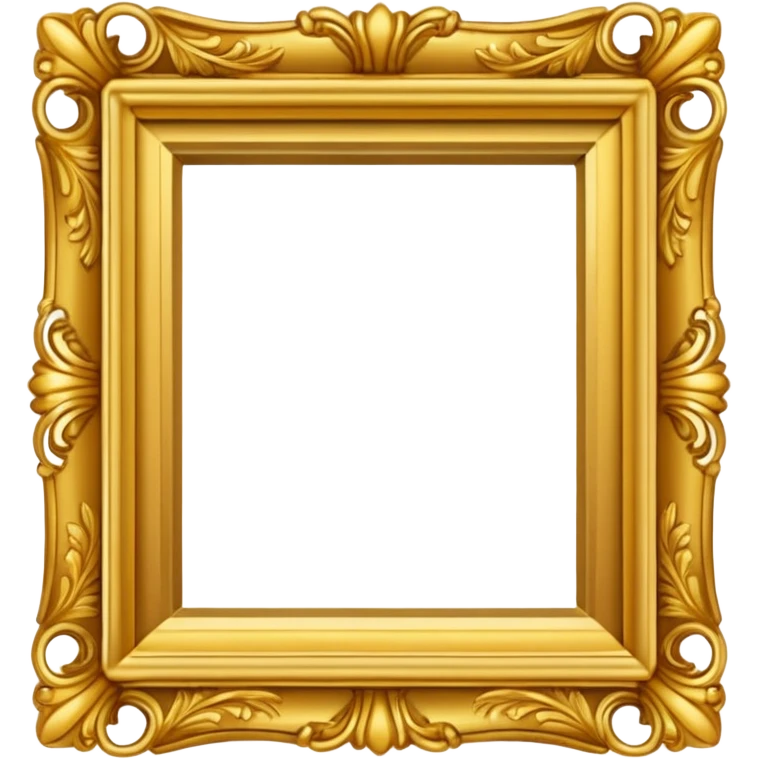 Golden photo frame emoji